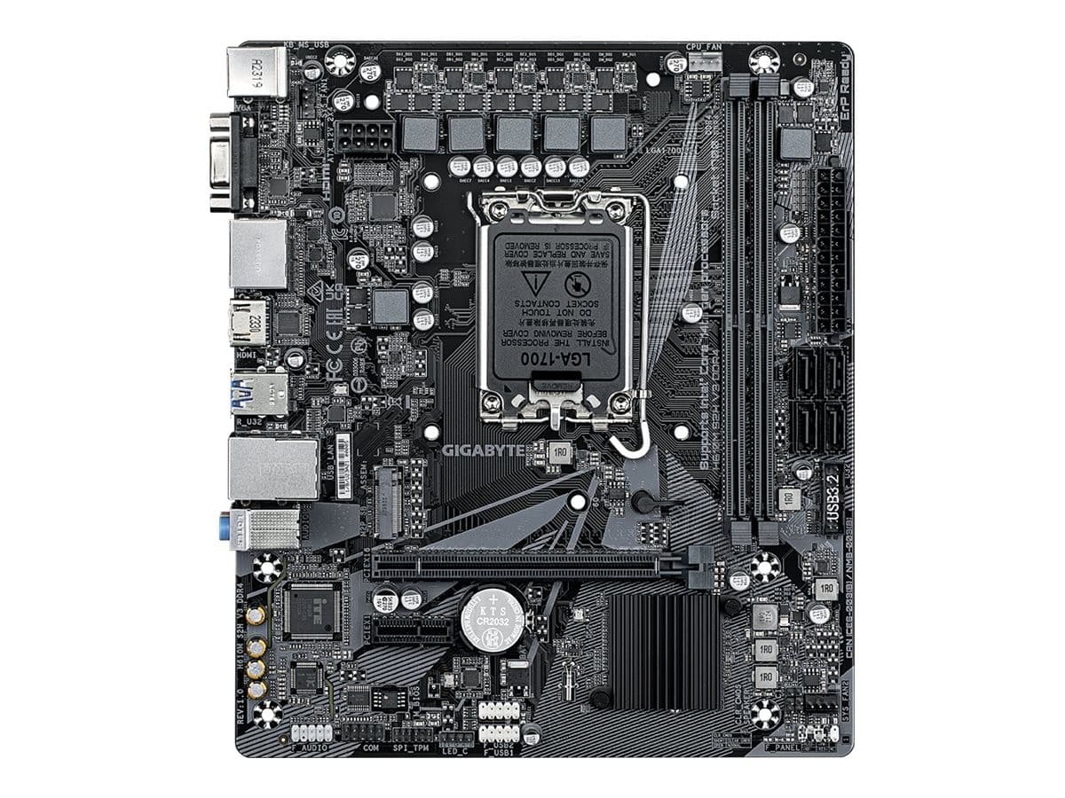 Gigabyte H610M S2H V3 DDR4 Micro-ATX Motherboard - Intel H610 Chipset, LGA1700 Socket