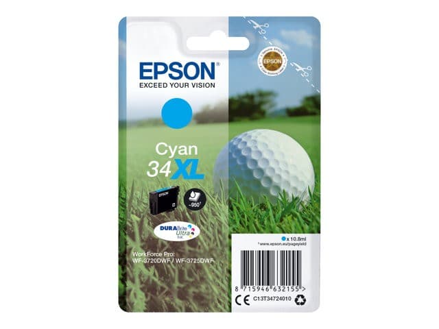 Epson 34XL - XL - cyan - original - ink cartridge - Image 2