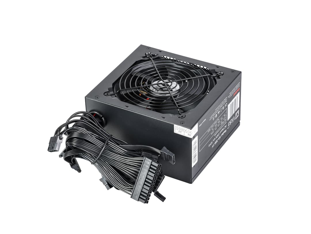 VIDA Lite 300W ATX Power Supply - 120mm Fan, Passive PFC, 24-pin - Black - Image 2