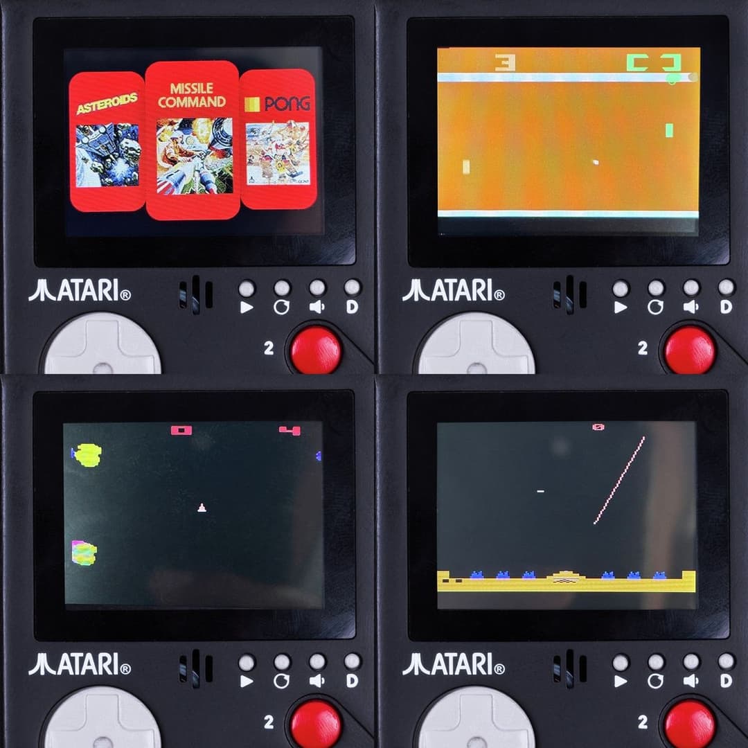 Official Atari Cartridge Handheld Keyring Console - 3 In 1 Games: Pong, Asteroids & Missile Command - Image 4