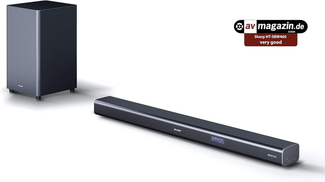 Sharp HT-SBW460 3.1 Dolby Atmos Soundbar with Wireless Subwoofer - Black - Image 3