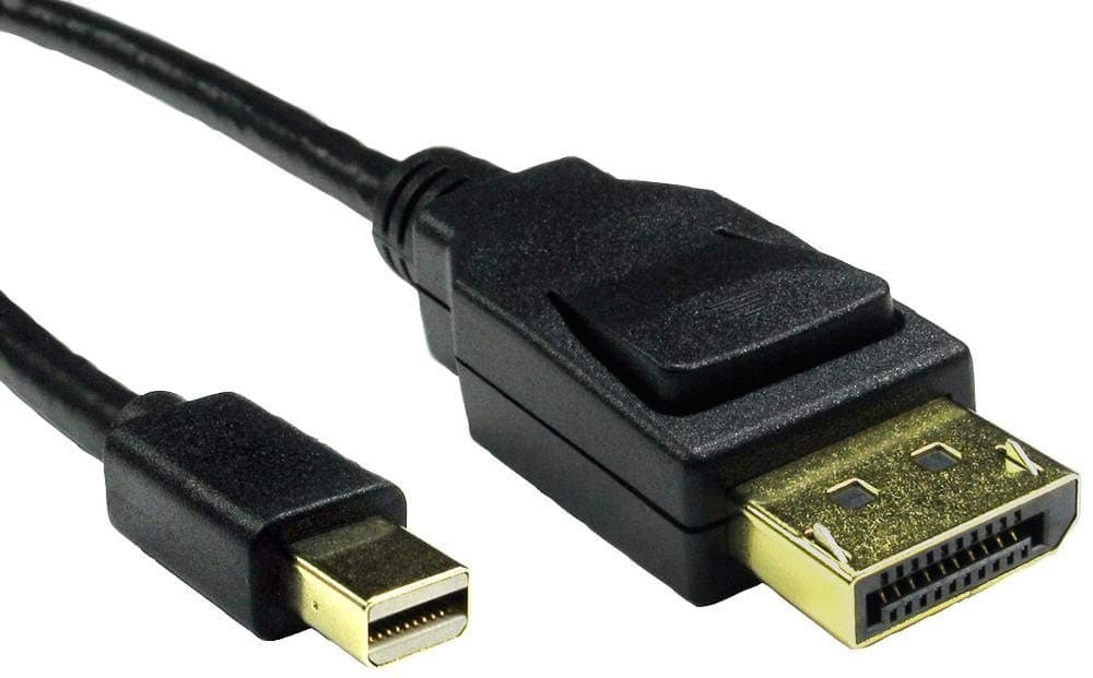 Pro Signal PSG91722 8K Mini DisplayPort to DisplayPort 1.4 Male to Male Lead, 0.5m Black - Image 1