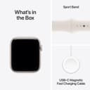 Apple Watch SE 3 GPS 44mm Starlight Aluminium Case with Starlight Sport Band - S/M thumbnail 6