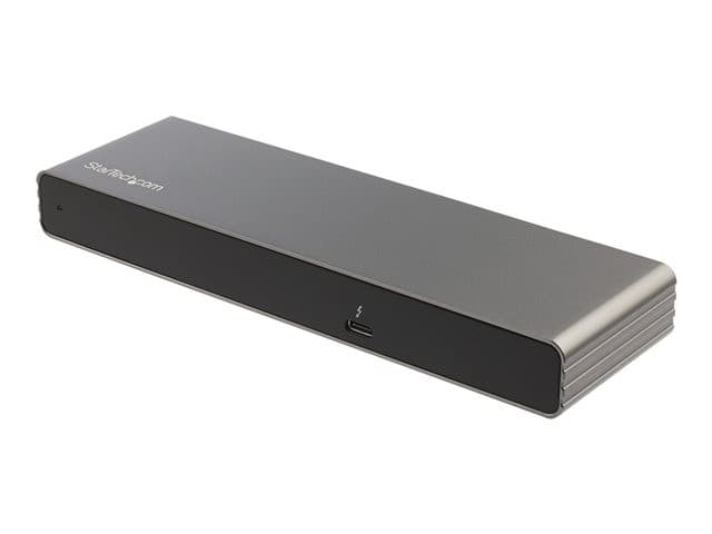 StarTech.com TB3DK2DHVUE Thunderbolt 3 Dual 4K 60Hz Docking Station with 85W Power Delivery - Grey - Image 1
