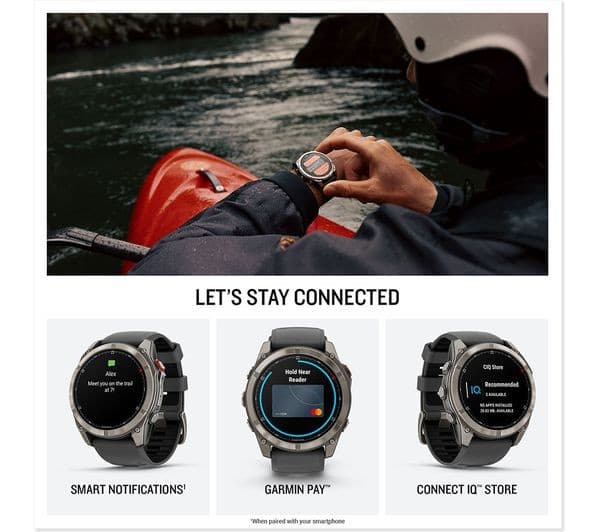 Garmin fēnix 8 Pro AMOLED Sapphire 51mm Smartwatch - Titanium - Image 4