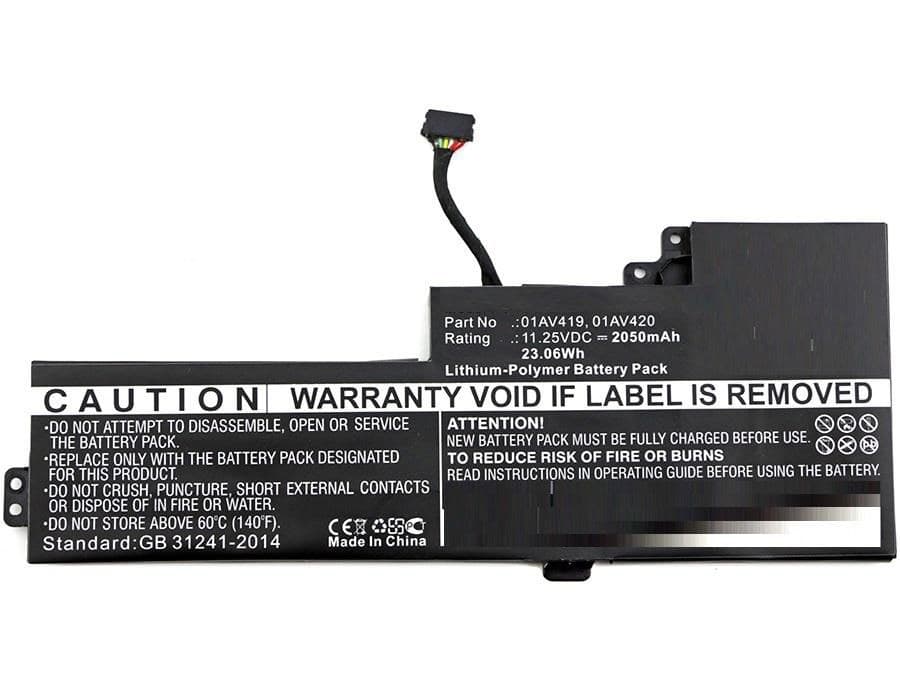 CoreParts MBXLE-BA0175 Replacement Internal Laptop Battery for Lenovo ThinkPad T470/T480 (01AV419, 01AV421), 11.25V 2050mAh 23.06Wh Li-Pol - Image 1