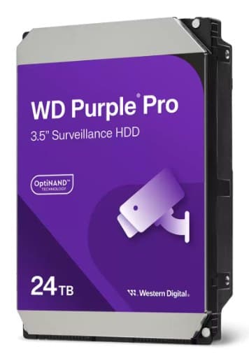 WD Purple Pro 3.5-inch SATA III 7200RPM Surveillance Hard Drive 24TB - Image 1