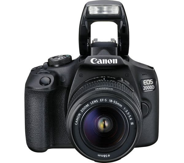 Canon EOS 2000D DSLR Camera - EF-S 18-55mm III + EF 75-300mm III Twin Lens Kit - Image 8