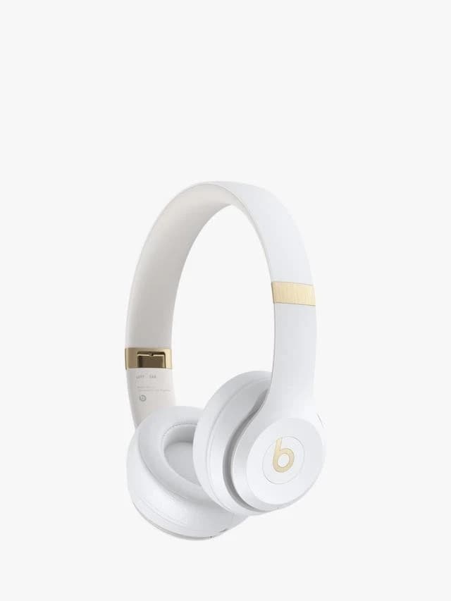 Beats Solo 4 Wireless Bluetooth On-Ear Headphones - White - Image 3