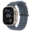 Apple Watch Ultra 3 GPS + Cellular 49mm Natural Titanium Case with Anchor Blue Ocean Band - Large thumbnail 1