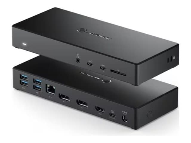ALOGIC MA3 USB-C Triple Display Docking Station - 2 x DisplayPort + 1 x HDMI up to 4K 60Hz, 100W Power Delivery, Gigabit Ethernet - Black (DUCMA3) - Image 1