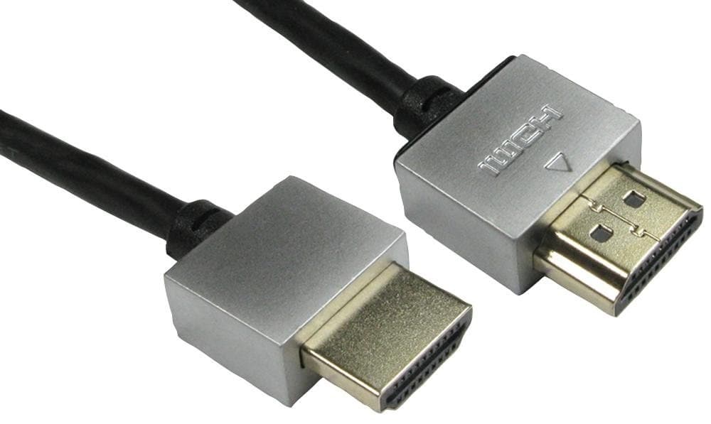 Cables Direct 1m Super Slim HDMI Cable in Black