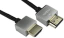 Cables Direct 1m Super Slim HDMI Cable in Black thumbnail 2
