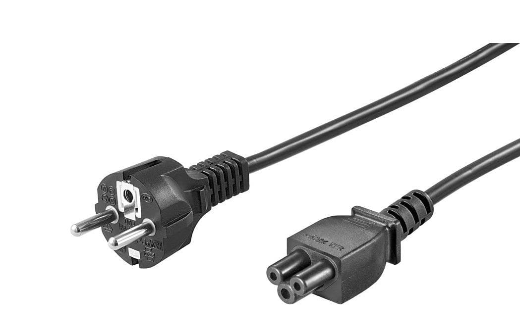 MicroConnect Power Cord CEE 7/7 (Schuko) Straight to IEC C5 1m - Black