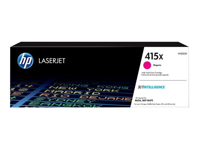 HP 415X High Yield Original LaserJet Toner Cartridge (W2033X) - Magenta - Image 1