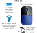 HP Z3700 Wireless Optical Mouse - Blue thumbnail 7