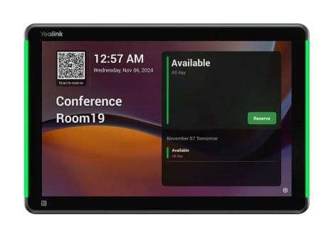 Yealink RoomPanel Plus E2 10.1-inch Meeting Room Scheduling Panel - Grey