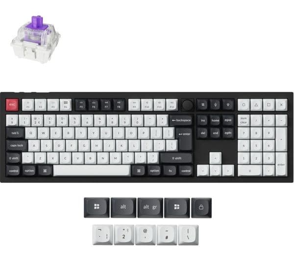 Keychron Q6 HE Full-Size Wireless Mechanical Gaming Keyboard - Carbon Black
