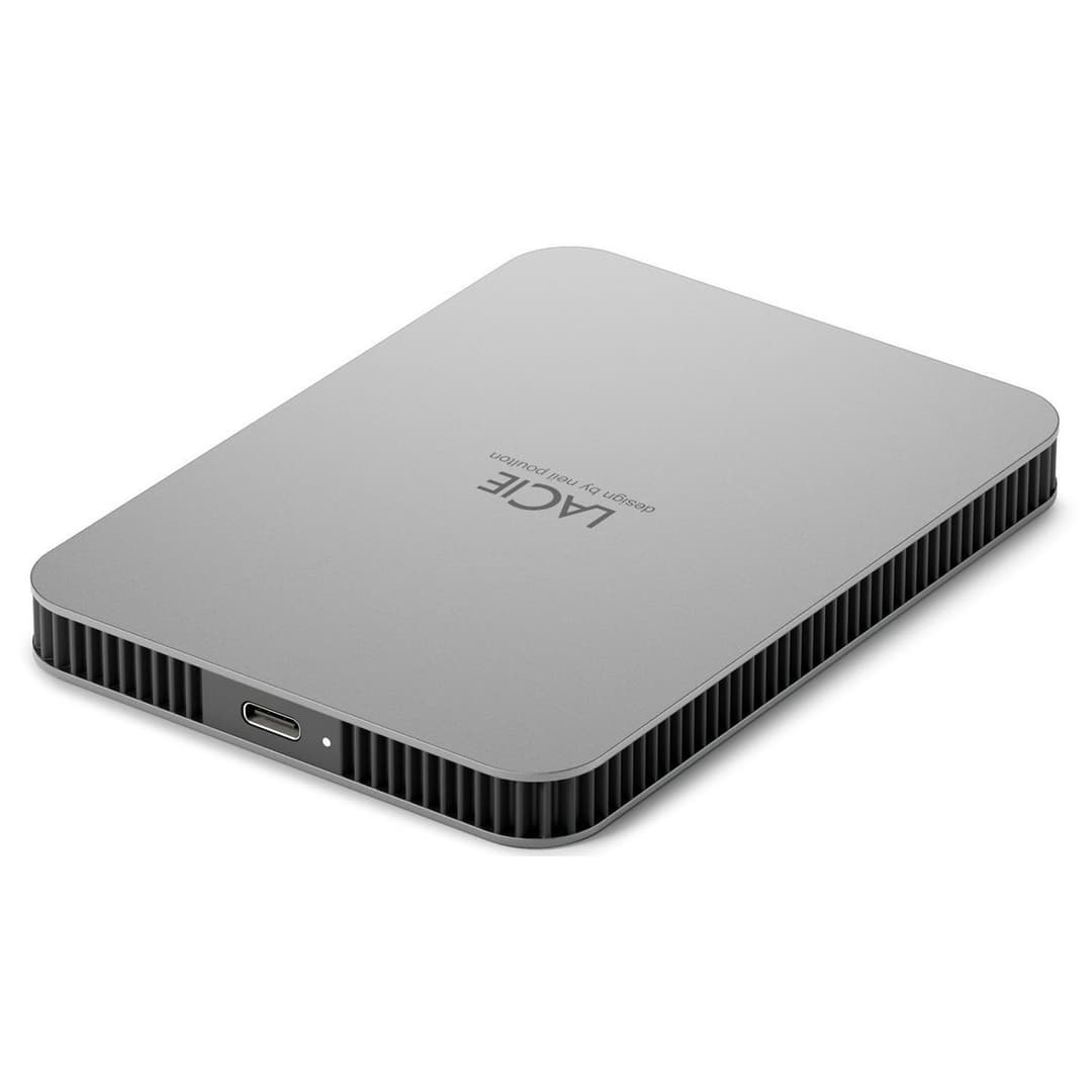 LaCie Mobile Drive Portable External Hard Drive USB-C 1TB - Silver - Image 3