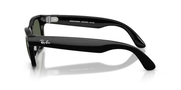 Ray-Ban Meta Wayfarer (Gen 2) Smart Glasses - Shiny Black, Clear to Graphite Green Transitions Lenses - Standard - Image 2