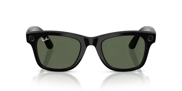 Ray-Ban Meta Wayfarer (Gen 2) Smart Glasses - Shiny Black, Clear to Graphite Green Transitions Lenses - Standard - Image 5