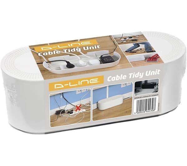 D-LINE EU/CTUSMLB/SW Cable Tidy Unit - Small, Black - Image 2