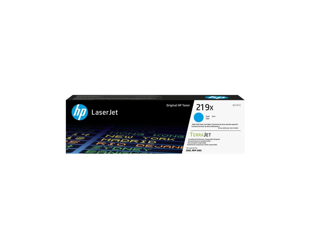 HP 219X High Yield Original LaserJet Toner Cartridge - Cyan - Image 1