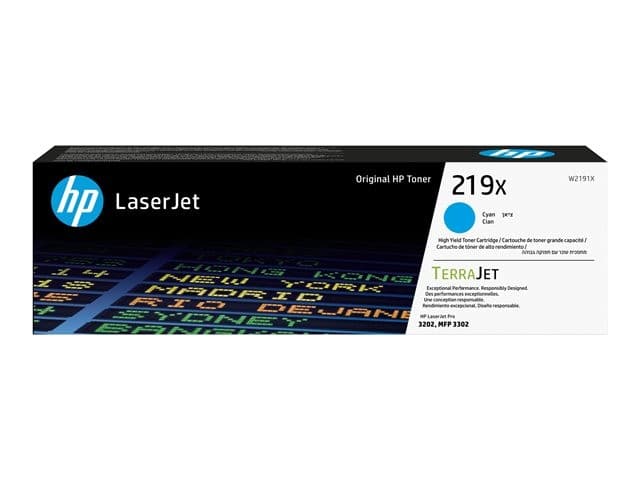 HP 219X High Yield Original LaserJet Toner Cartridge - Cyan - Image 4