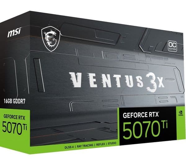 MSI GeForce RTX 5070 Ti 16GB VENTUS 3X OC Graphics Card - Black - Image 9