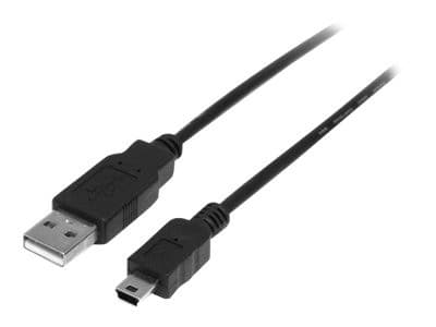 StarTech USB Mini-USB Cable 0.5m Black - Image 1