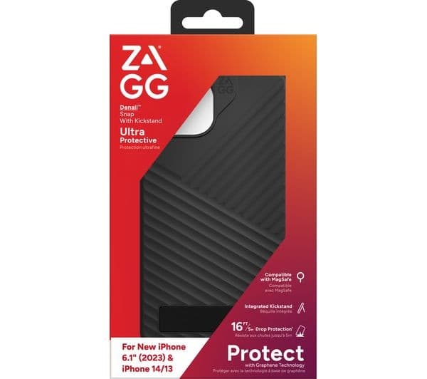 ZAGG Denali Snap iPhone 13/14/15 Case - Black - Image 1