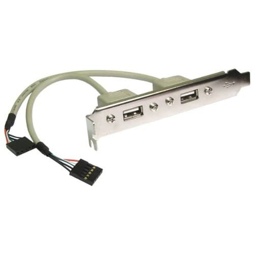 TruConnect 19-7252 Twin USB-A Female Bracket-Mounted Sockets to 2 x 5-pin Motherboard Headers - Image 3