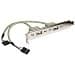 TruConnect 19-7252 Twin USB-A Female Bracket-Mounted Sockets to 2 x 5-pin Motherboard Headers - Image 4