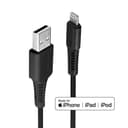 Lindy 0.5m USB to Lightning Cable, Black thumbnail 1