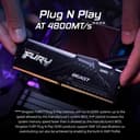 Kingston FURY Beast RGB 32GB (1 x 32GB) DDR5 5600MT/s CL36 DIMM Desktop Memory KF556C36BBEA-32 - Black thumbnail 8