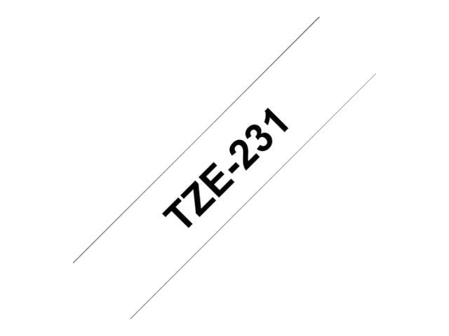 Brother TZe-231 - laminated tape - 1 cassette(s) - Roll (1.2 cm x 8 m) - Image 4