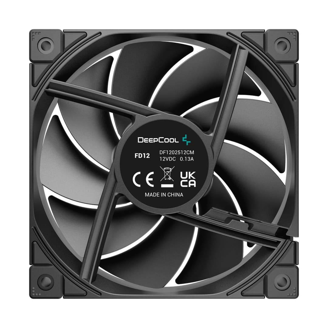 DeepCool FD12 120mm PWM PC Case Fan - Black 3 Pack - Image 4