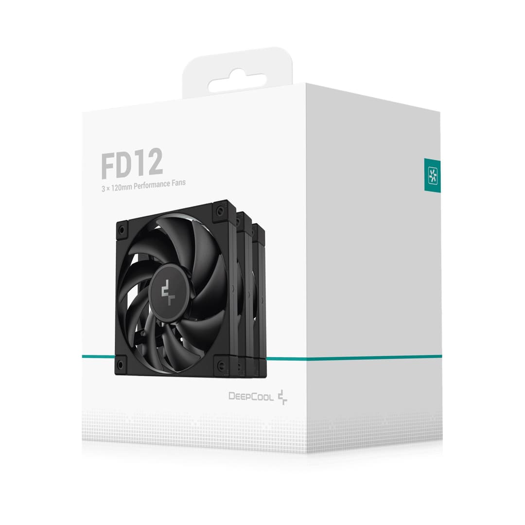 DeepCool FD12 120mm PWM PC Case Fan - Black 3 Pack - Image 7