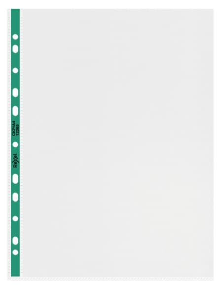 Rexel Copy King A4 Punched Pockets 210 x 297 mm 90 Micron Polypropylene (PP) Glass Clear, Pack of 25 (2115705) - Image 2