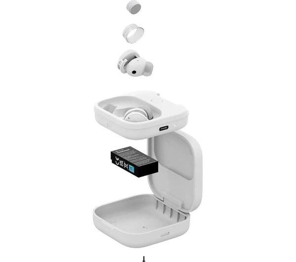 FAIRPHONE Fairbuds Wireless Bluetooth Noise-Cancelling Earbuds - White - Image 3