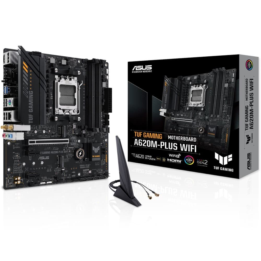 ASUS TUF Gaming A620M-PLUS WIFI DDR5 micro ATX AM5 Motherboard