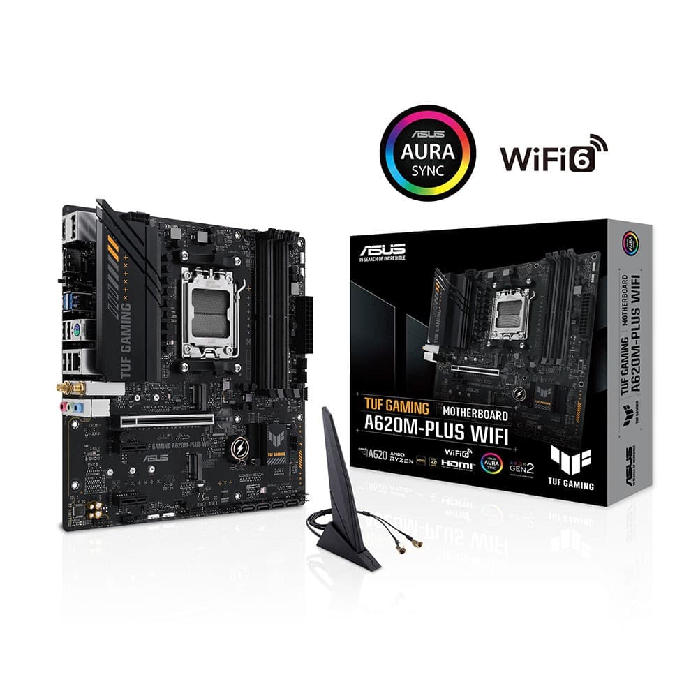 ASUS TUF Gaming A620M-PLUS WIFI DDR5 micro ATX AM5 Motherboard - Image 2