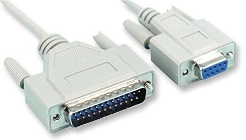 Pro Signal PS11286 5m DB9 Female to DB25 Male Serial DTE Cable, Ivory