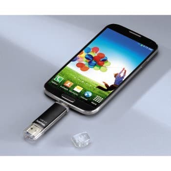 Hama Laeta Twin USB Flash Drive, USB 3.0, 128 GB, 40 MB/s, black - Image 4