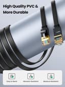 UGREEN Cat 7 Flat Ethernet Cable 10Gbps 600MHz RJ45 1m thumbnail 5