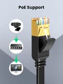 UGREEN Cat 7 Flat Ethernet Cable 10Gbps 600MHz RJ45 1m thumbnail 7
