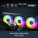Arctic Liquid Freezer III Pro 360mm ARGB Intel/AMD AIO Liquid Cooler - Black thumbnail 4