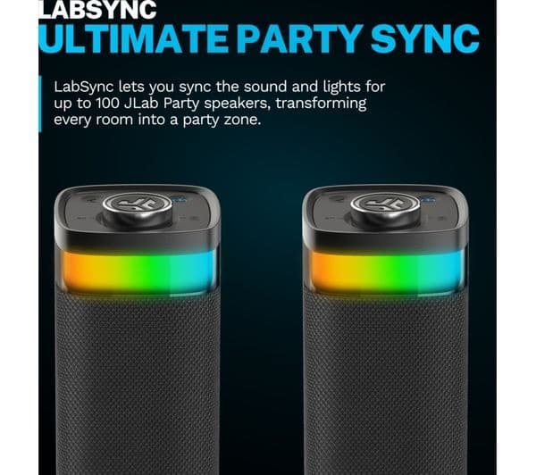 JLab JBuds Party Portable Bluetooth Speaker - Black - Image 4