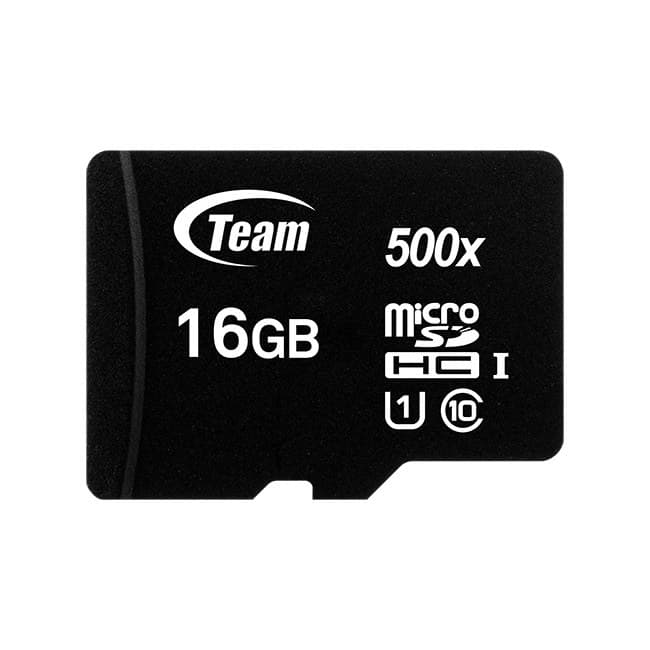 Team Group microSDHC UHS-I U1 Class 10 Memory Card with SD Adapter - 16GB - Image 1