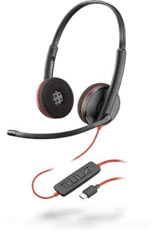 Poly Blackwire C3220 USB-C Stereo Headset (Black) - Image 1
